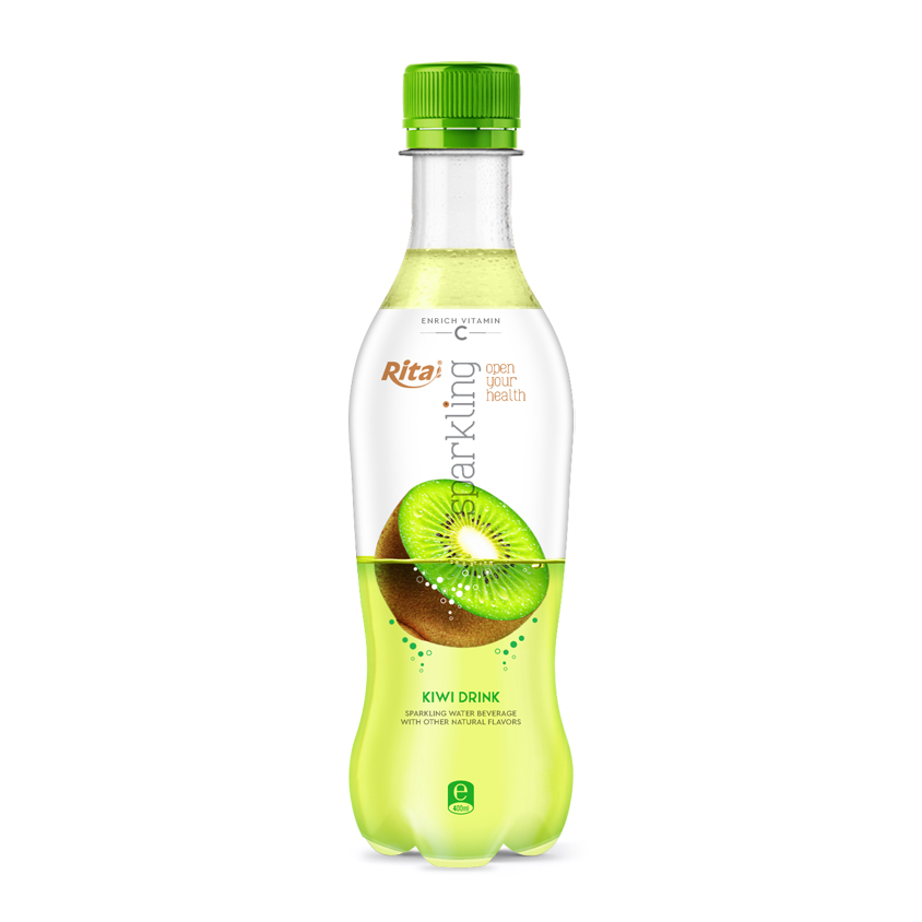 400ml Pet Bottle Sparkling Kiwi Fruit Flavor Water Drink